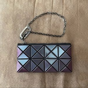 NWOT Bao Bao Issey Miyake Iridescent Holographic Geometric Coin Purse Pouch